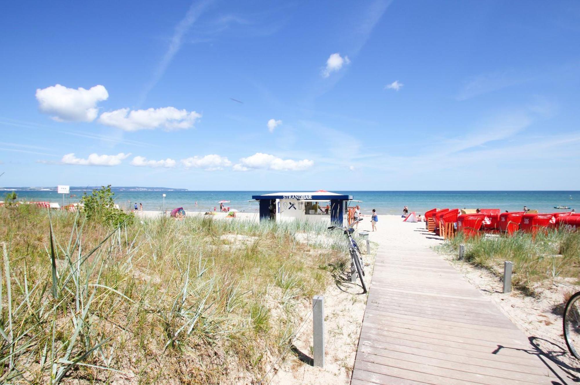 Aparthotel Ostsee Fewo 36 Balkon, Meerblick, Strand ビンツ エクステリア 写真