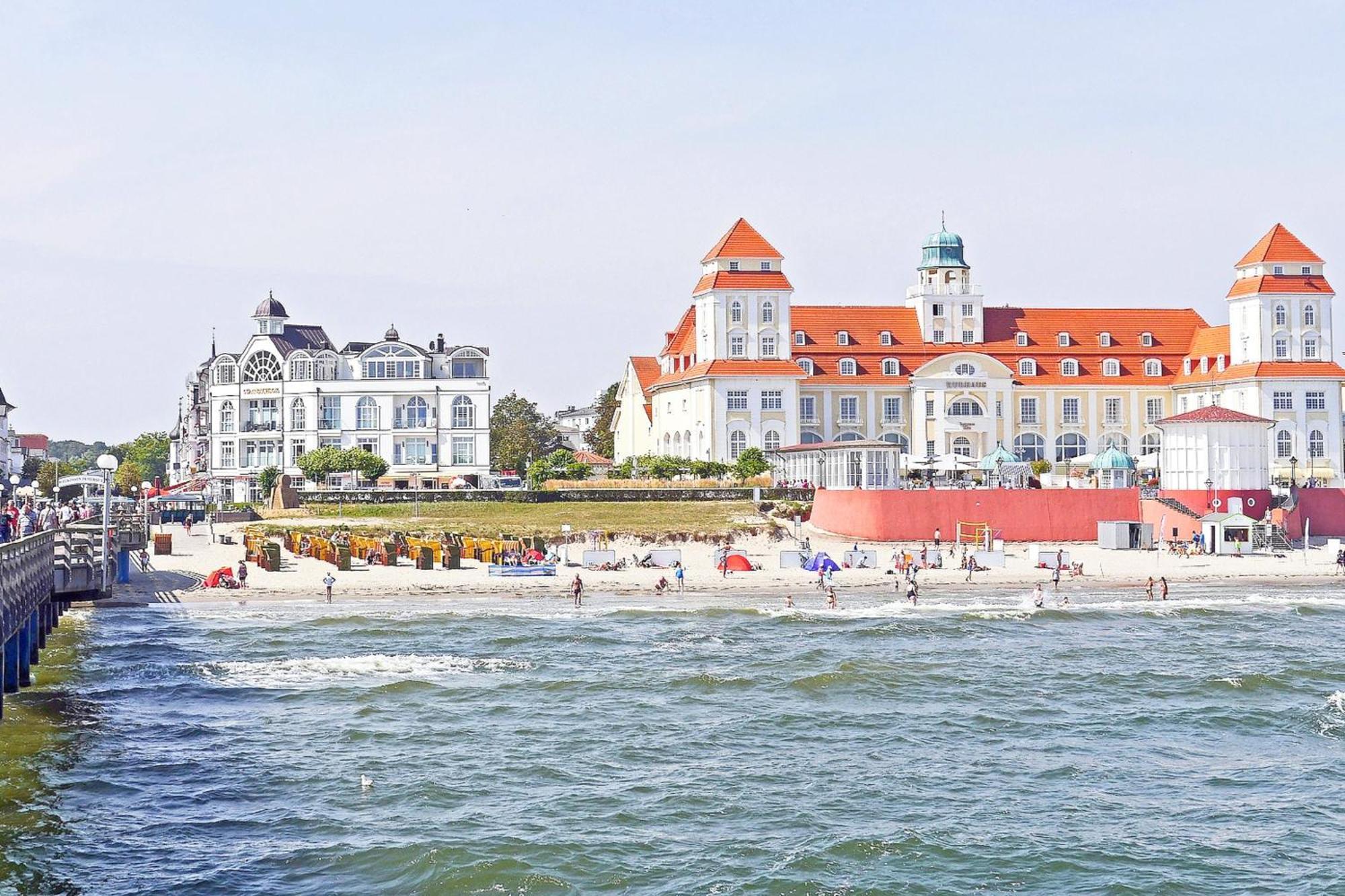 Aparthotel Ostsee Fewo 36 Balkon, Meerblick, Strand ビンツ エクステリア 写真